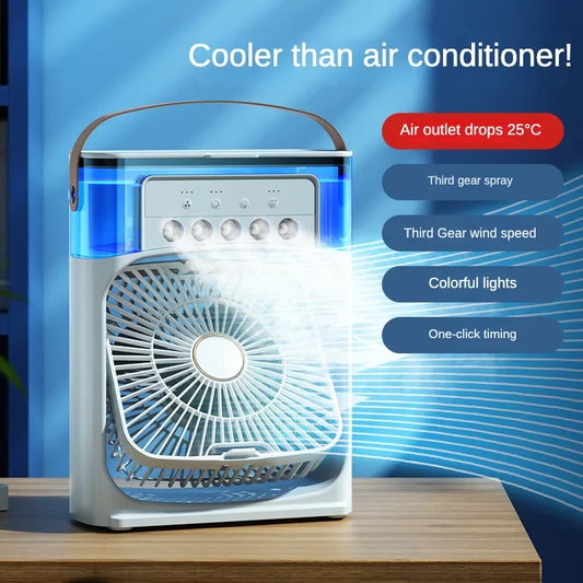MyLuxuryHome™  Portable Humidifier  Fan AIr Conditioner Household Small Air Cooler Hydrocooling Portable.