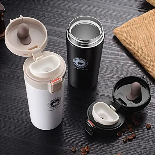 MyLuxuryHome™ 380ml Thermos Coffee Cup Tea Mug Double Layer Stainless Steel Vacuum Insulated Metal Thermos Outdoor.